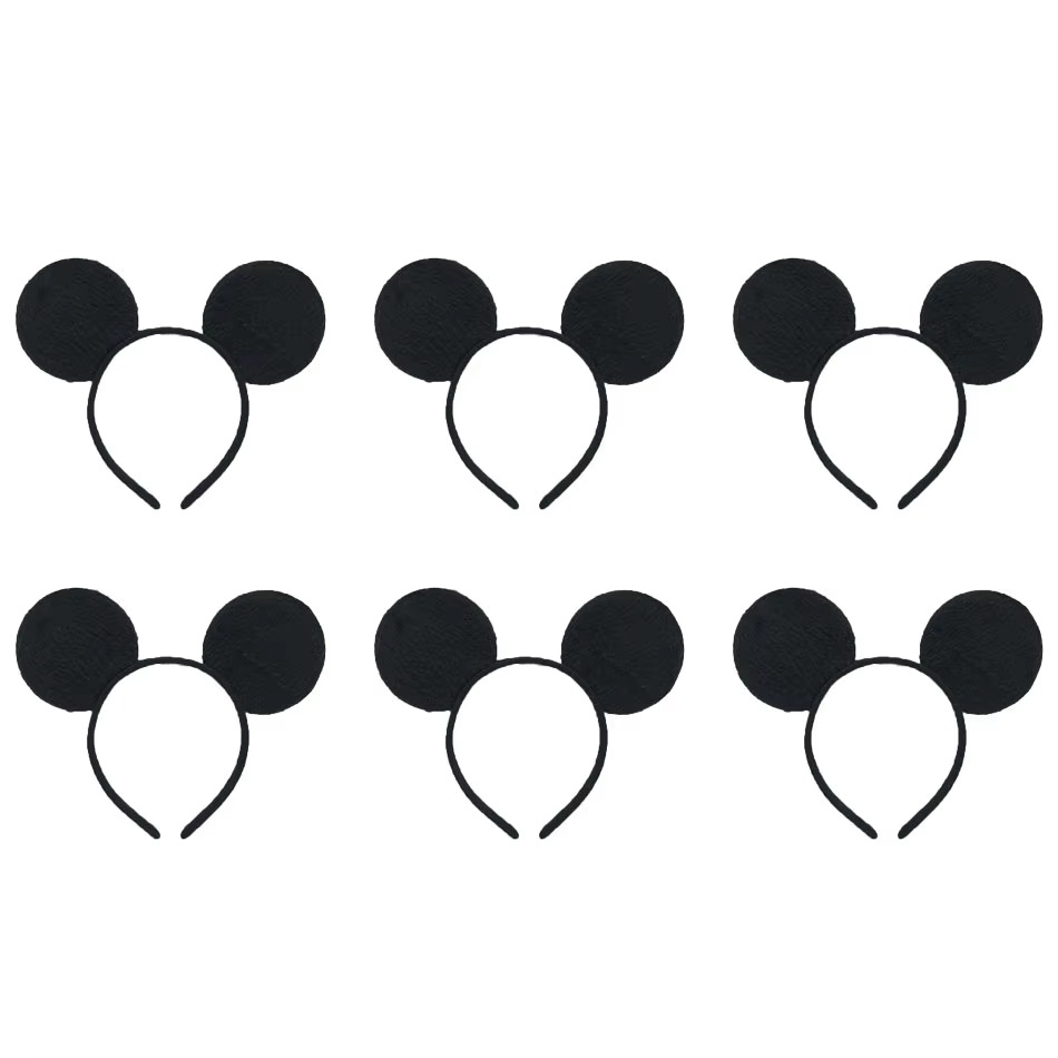 Minnie Mickey Ears & Bow Headbands – 3/6/12 Pcs Per Pack