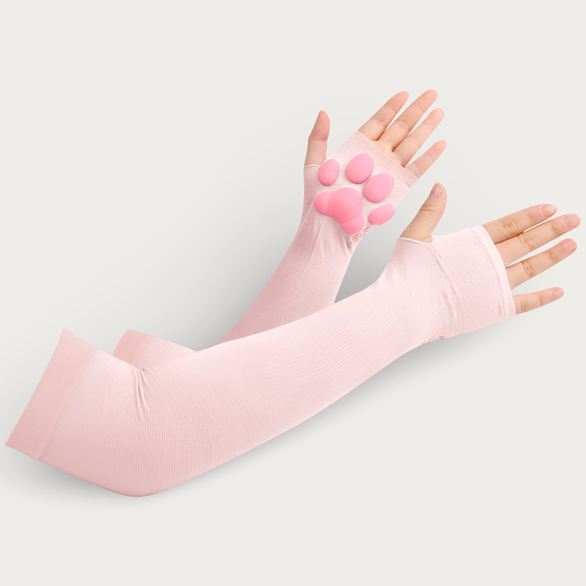 3D Pink Cat Paw Gloves & Stockings