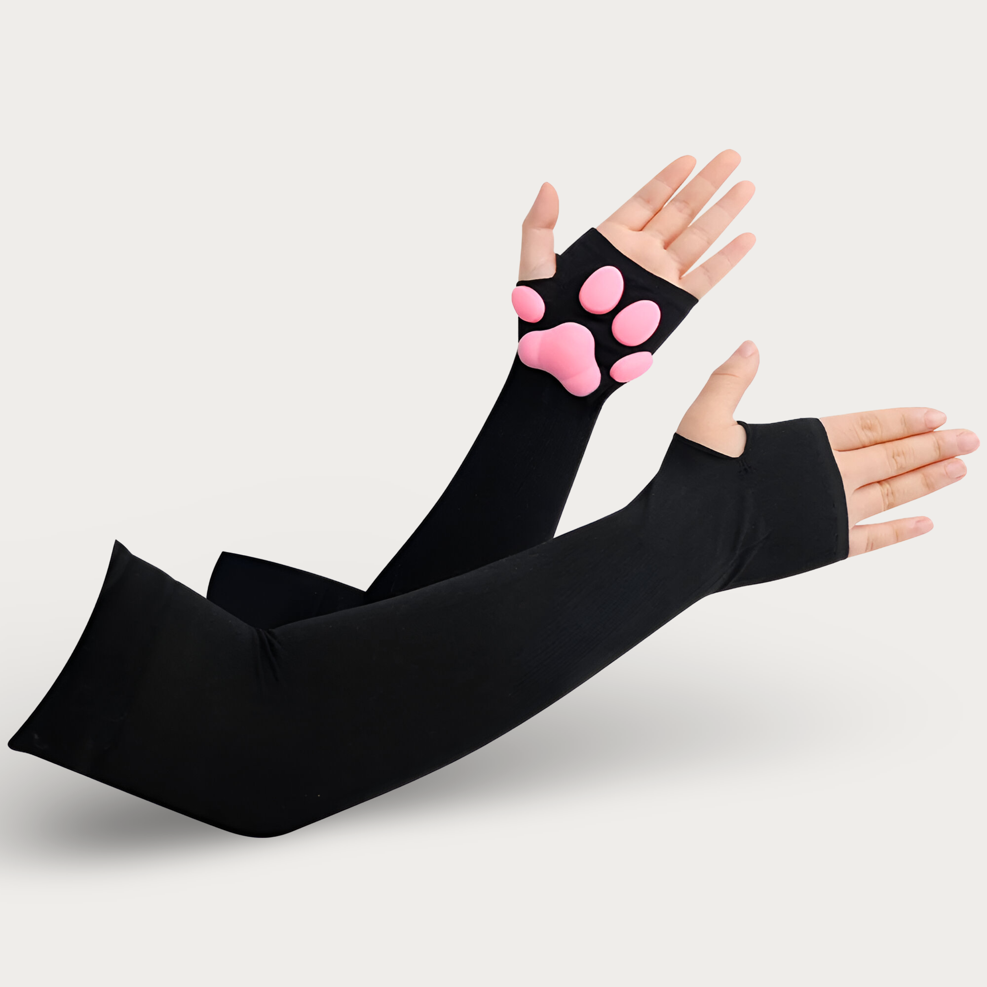 3D Pink Cat Paw Gloves & Stockings