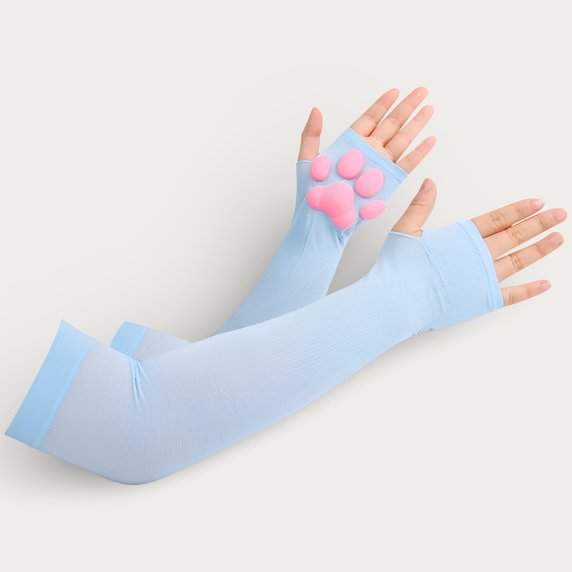 3D Pink Cat Paw Gloves & Stockings