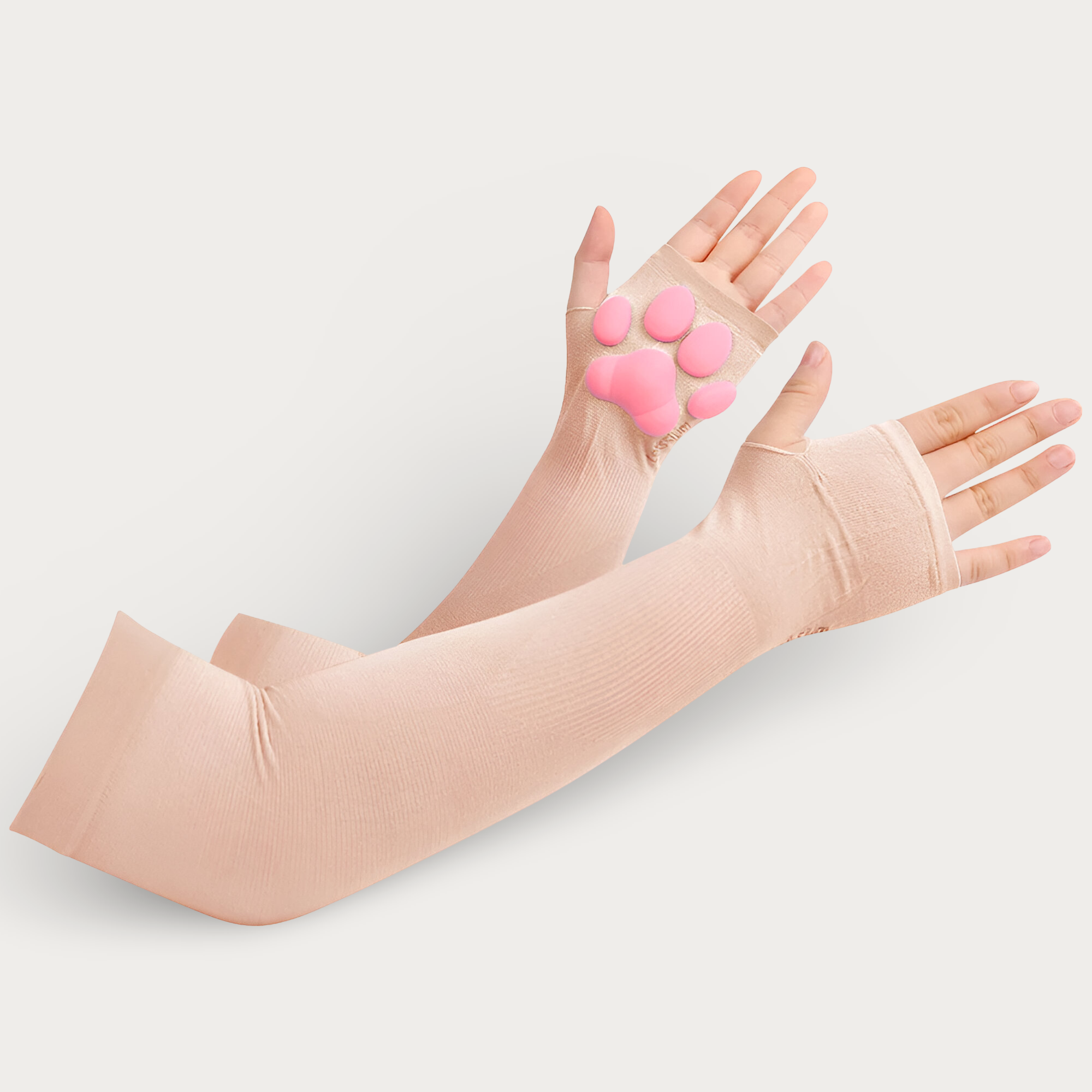 3D Pink Cat Paw Gloves & Stockings