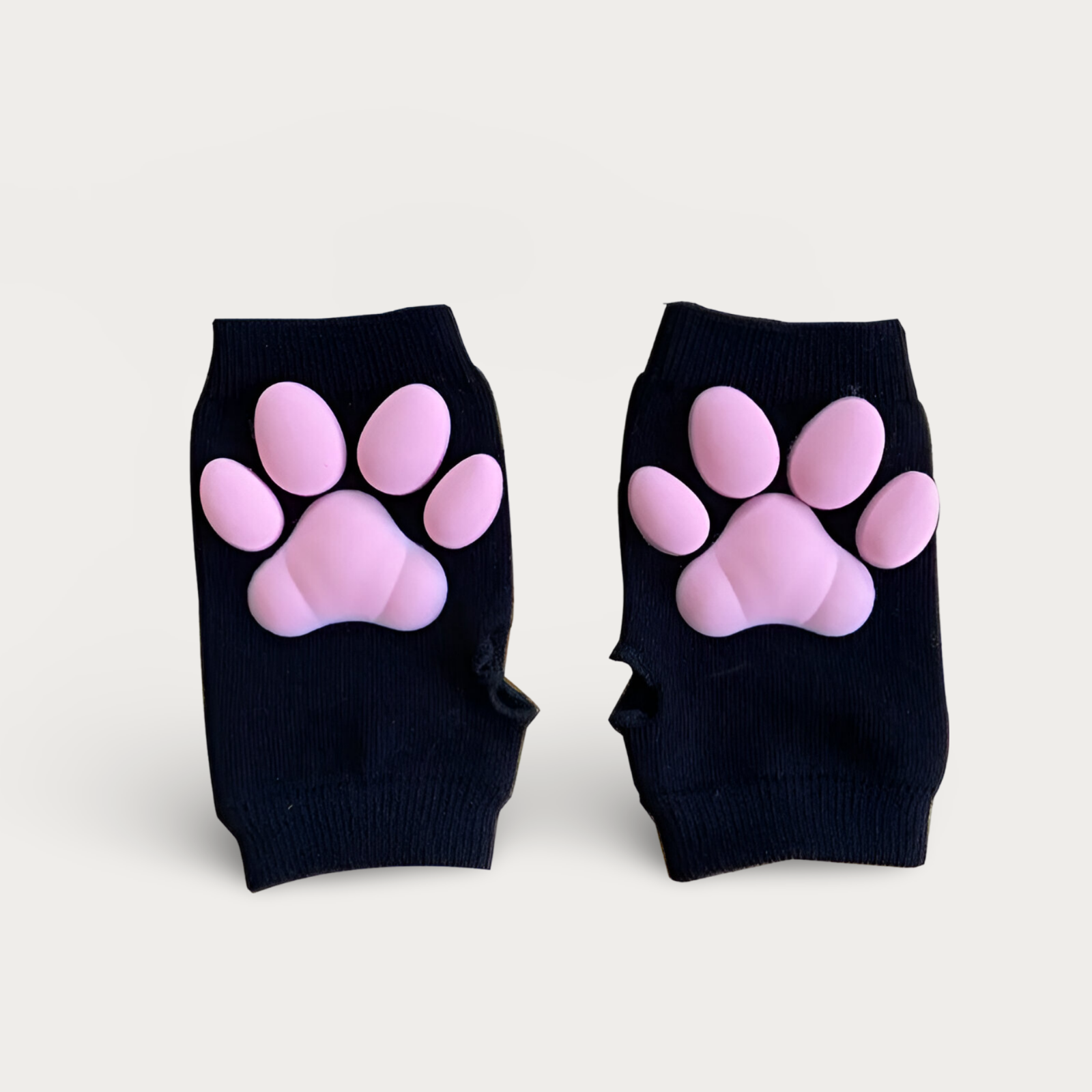 3D Pink Cat Paw Gloves & Stockings