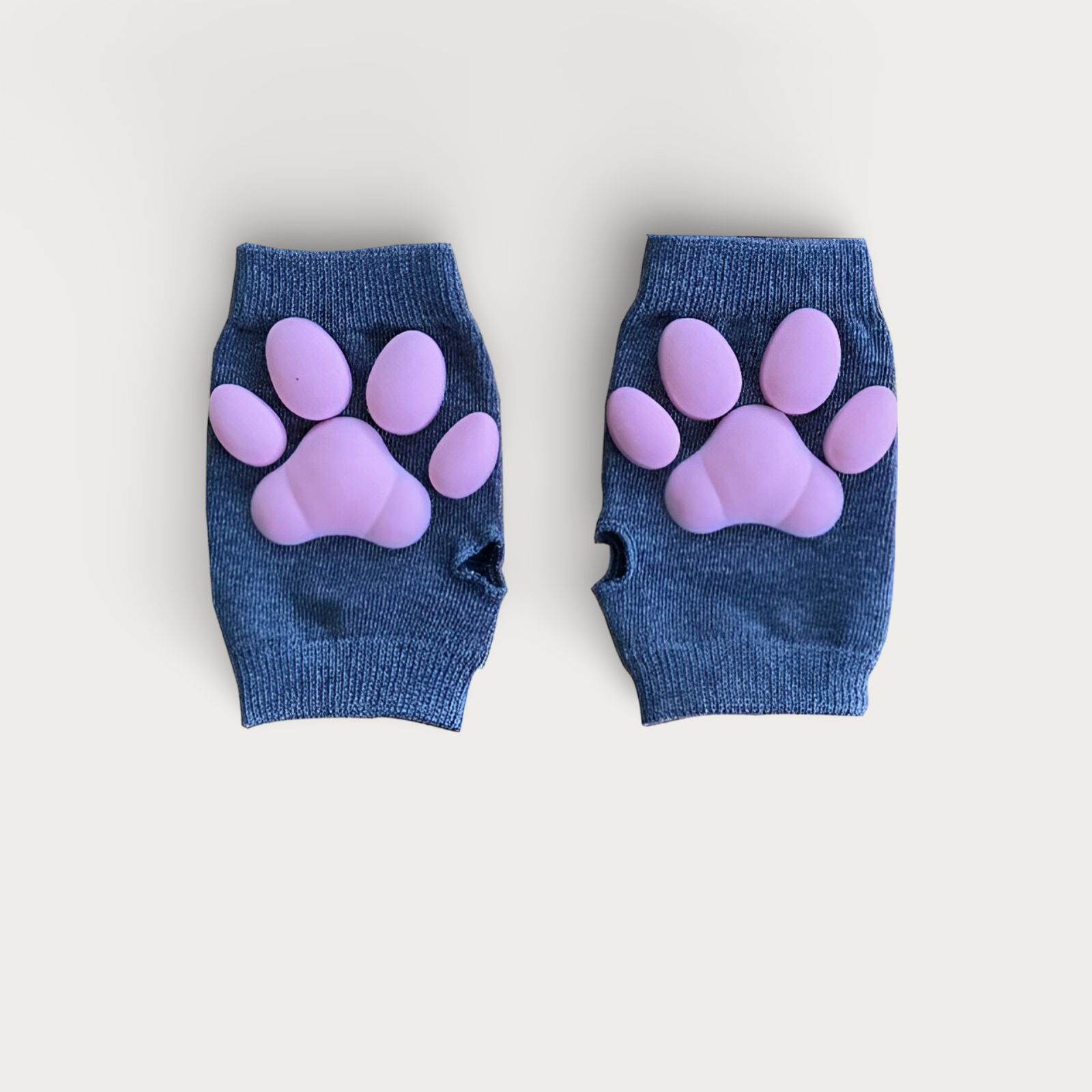 3D Pink Cat Paw Gloves & Stockings