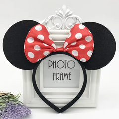 Minnie Mickey Ears & Bow Headbands – 3/6/12 Pcs Per Pack
