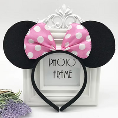 Minnie Mickey Ears & Bow Headbands – 3/6/12 Pcs Per Pack