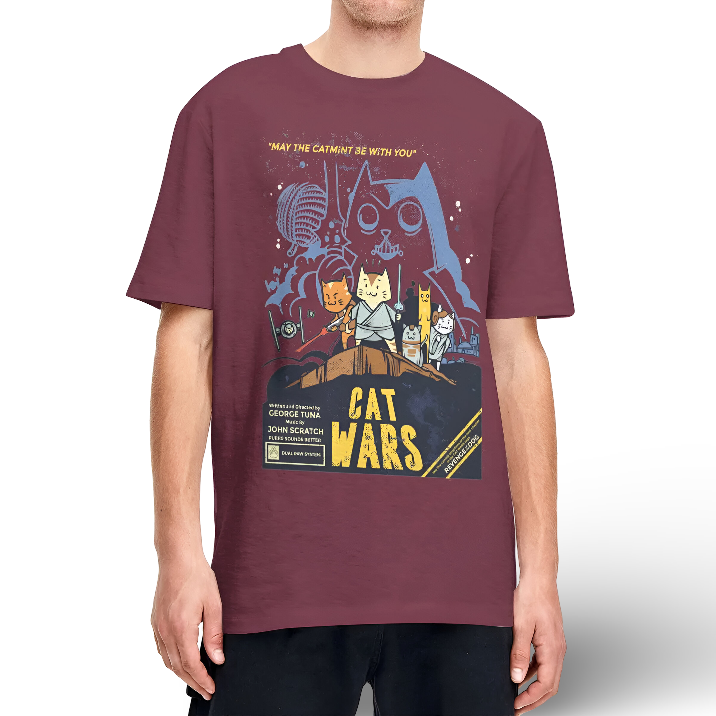 Meow Wars Vintage T-Shirt [ Plus Size Available]