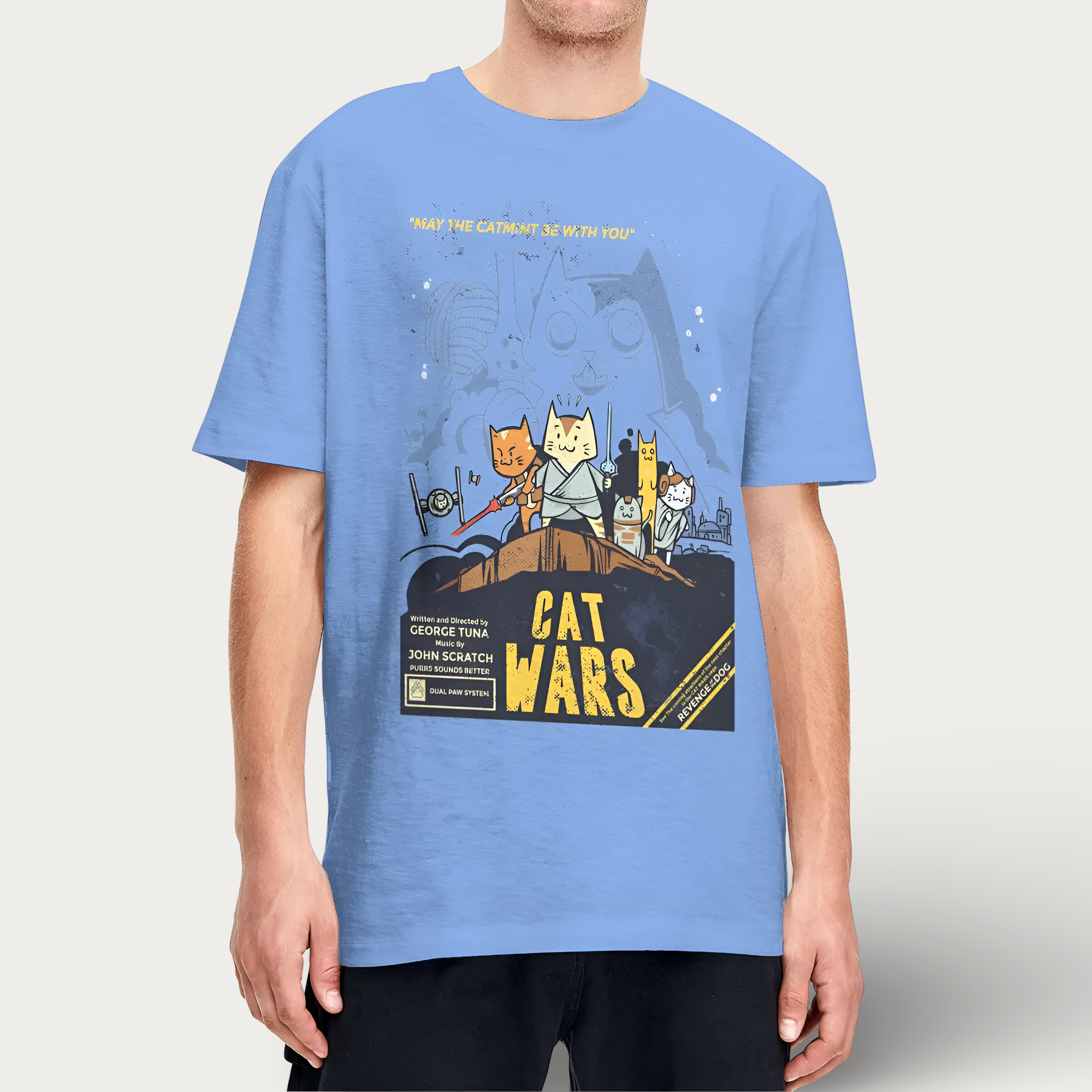 Meow Wars Vintage T-Shirt [ Plus Size Available]