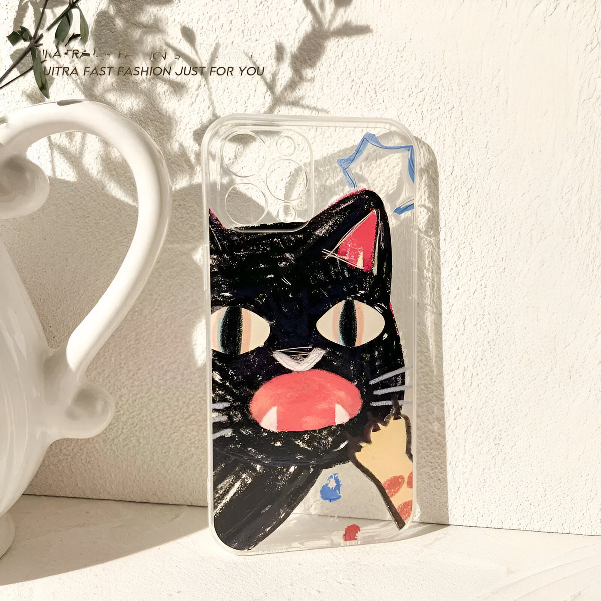 Doodle Angry Cat iPhone Case
