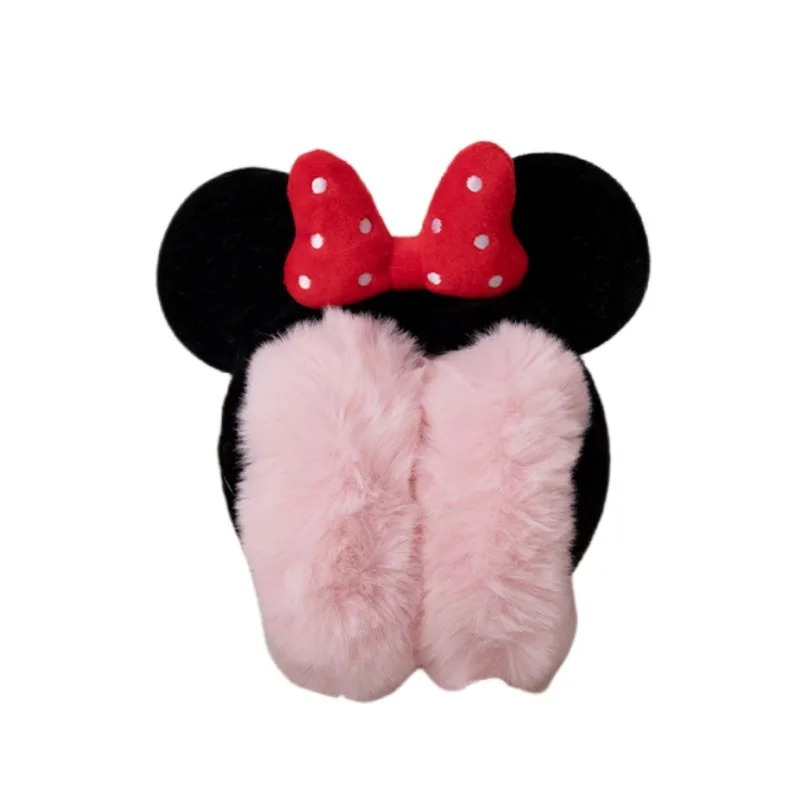 Minnie Bow Plush Ear Muffs