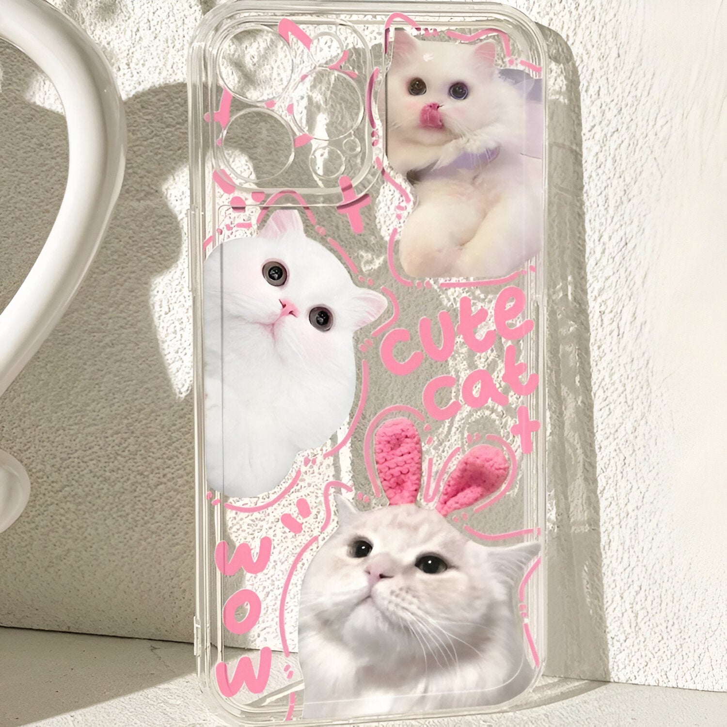 Doodle Angry Cat iPhone Case