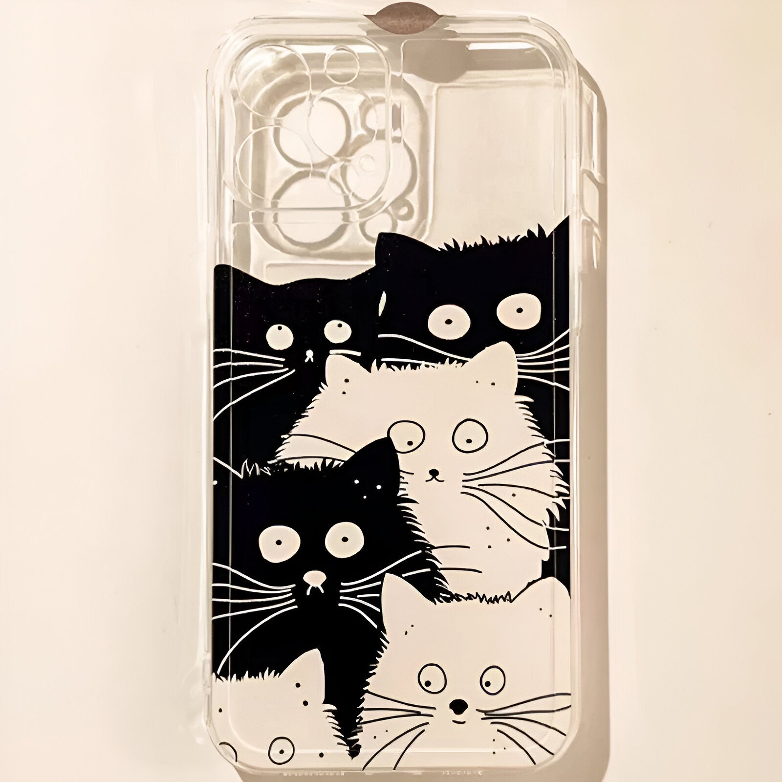 Doodle Angry Cat iPhone Case