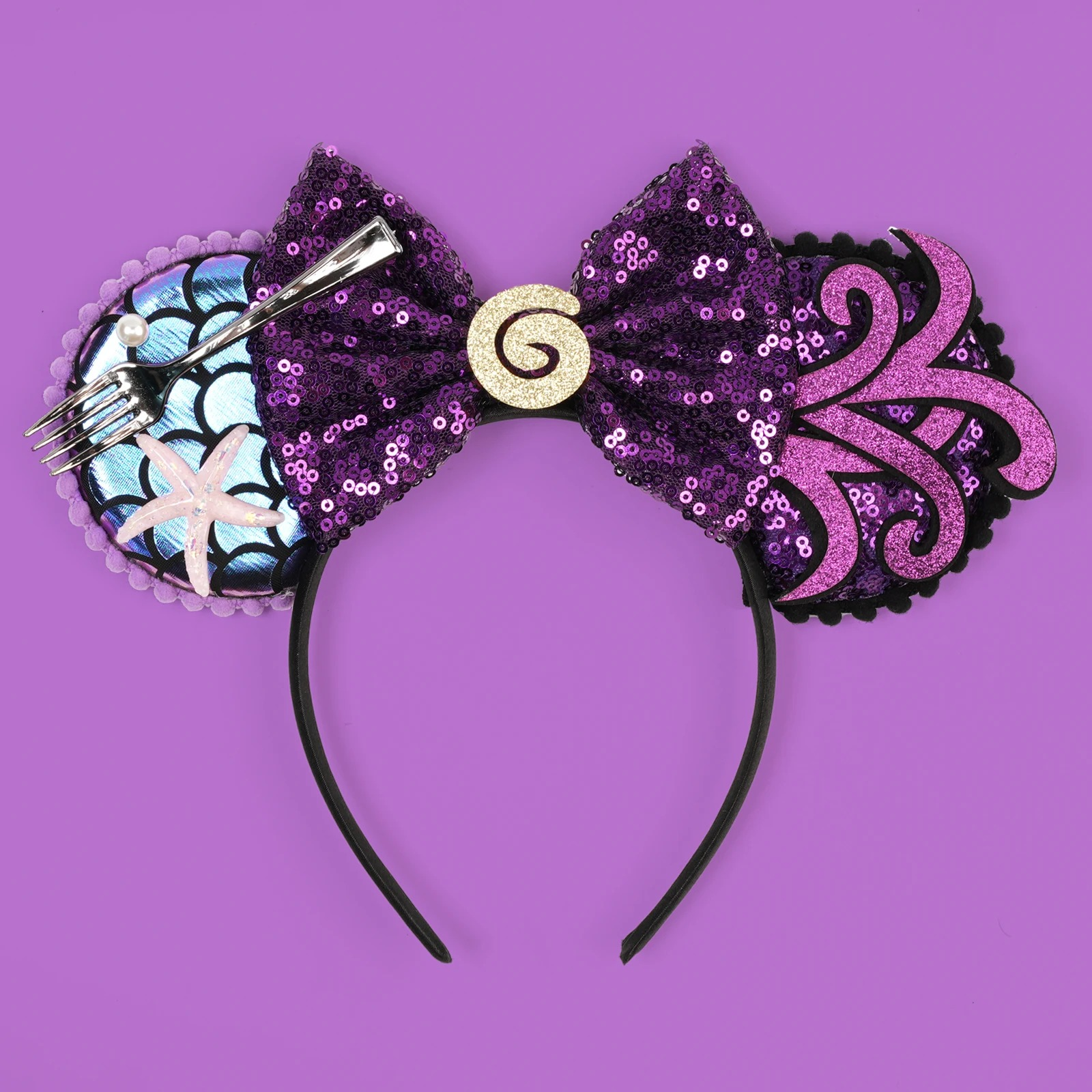 ✨FREE - Sea Witch Glam Mickey Ears Headband