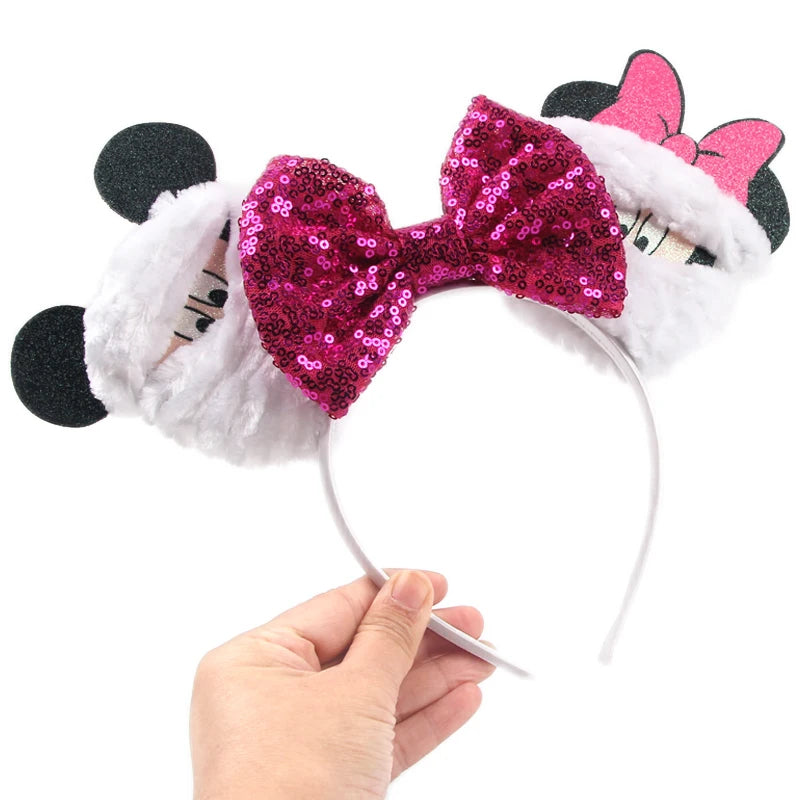 Orange and pink Mickey Minnie Halloween headband – lightweight, durable, and Instagram-ready.