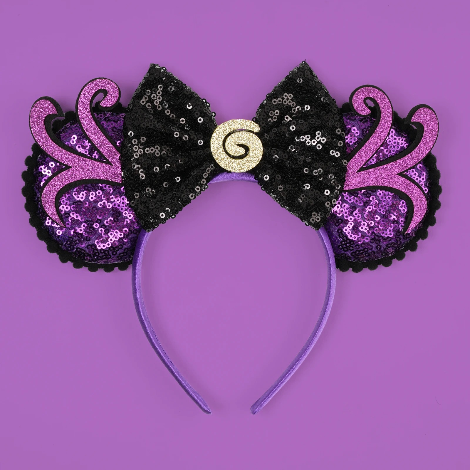 ✨FREE - Sea Witch Glam Mickey Ears Headband