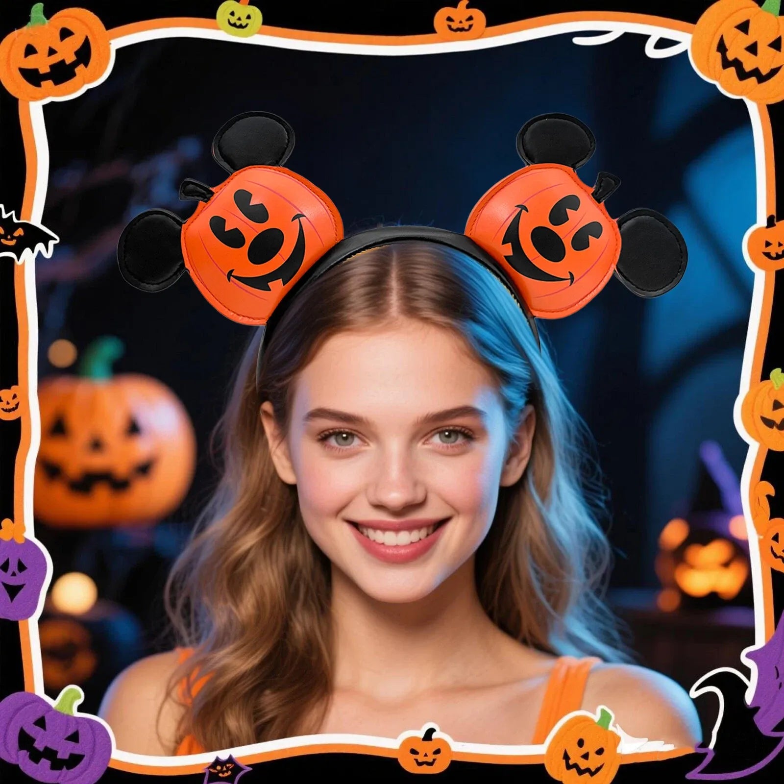✨FREE - Pumpkin Mickey Headband