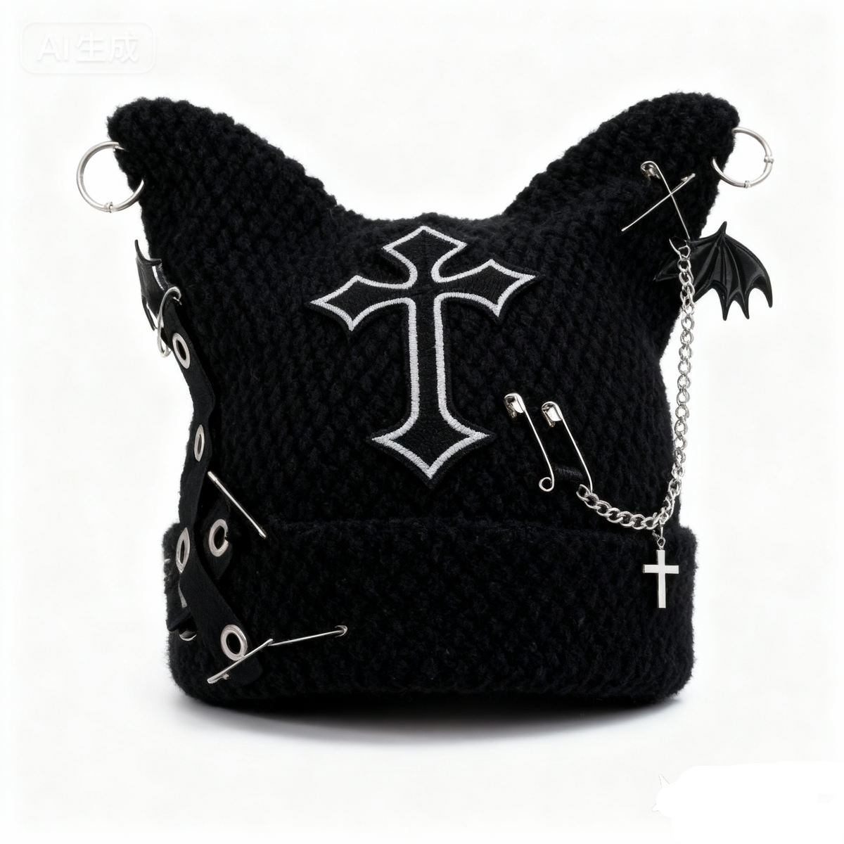 Gothic Cat Ears Beanie
