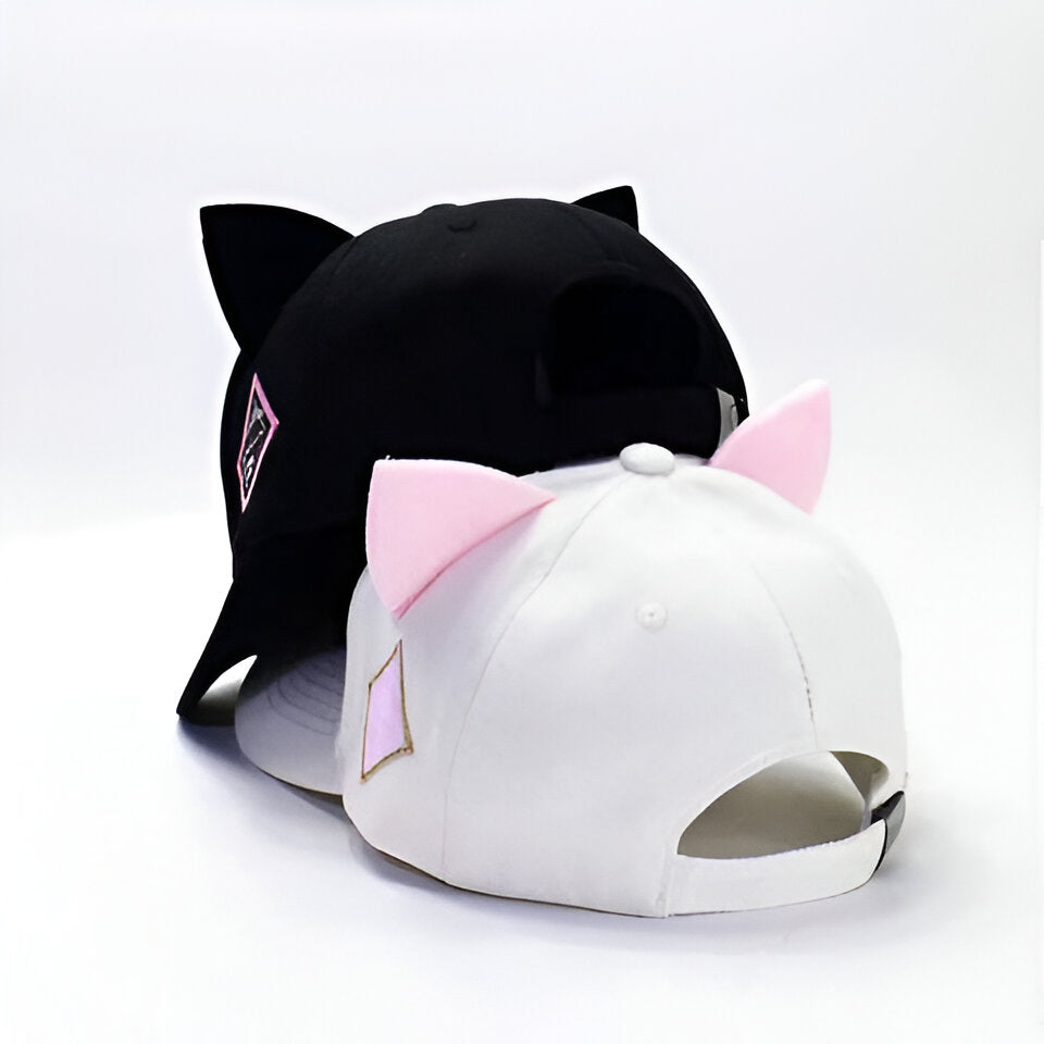 K-Pop Embroidered Cat Ears Cap