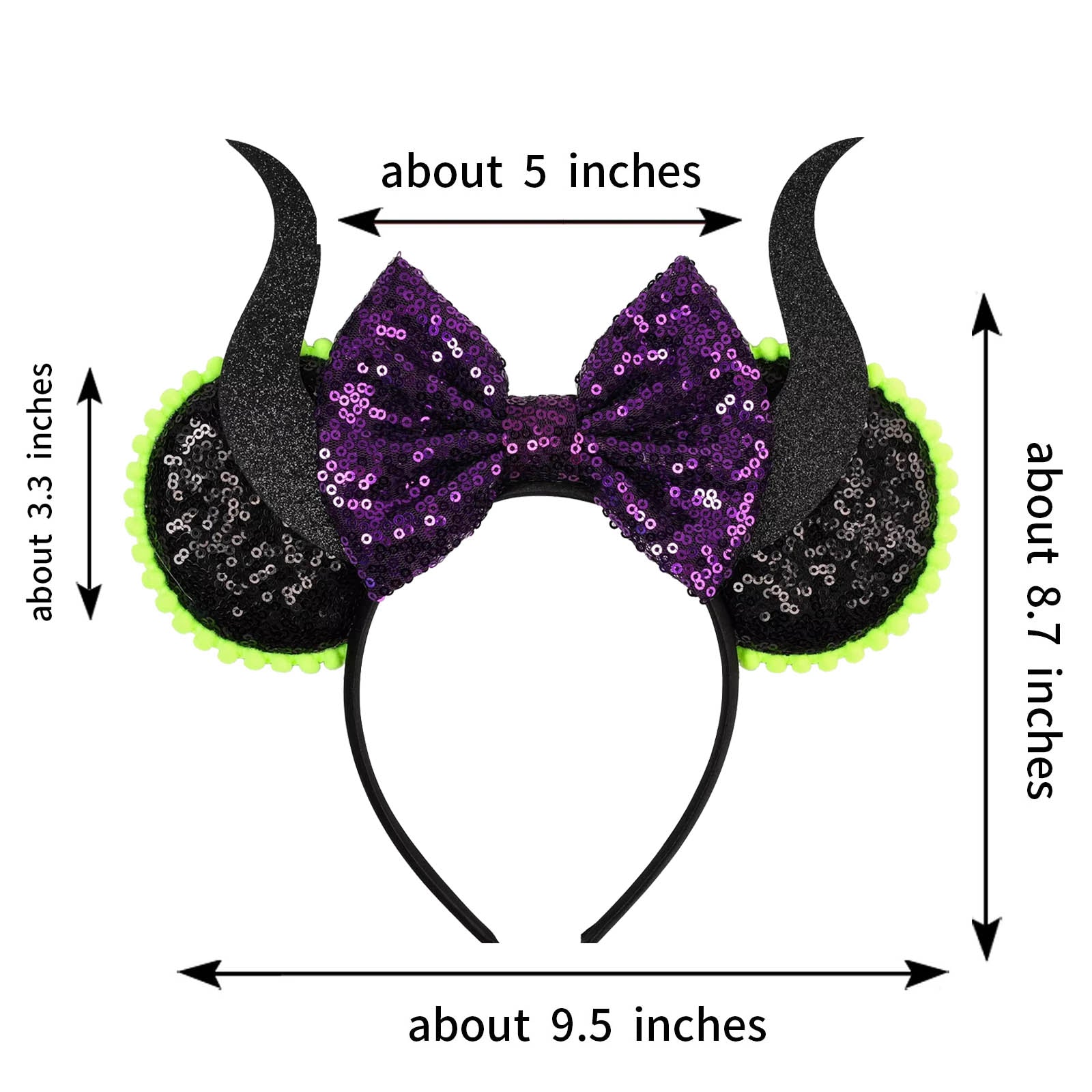 ✨FREE - Handmade Mistress of Evil Ears Headband