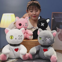 Load and play video in Gallery viewer, Cute and Creepy Cat Plushies
