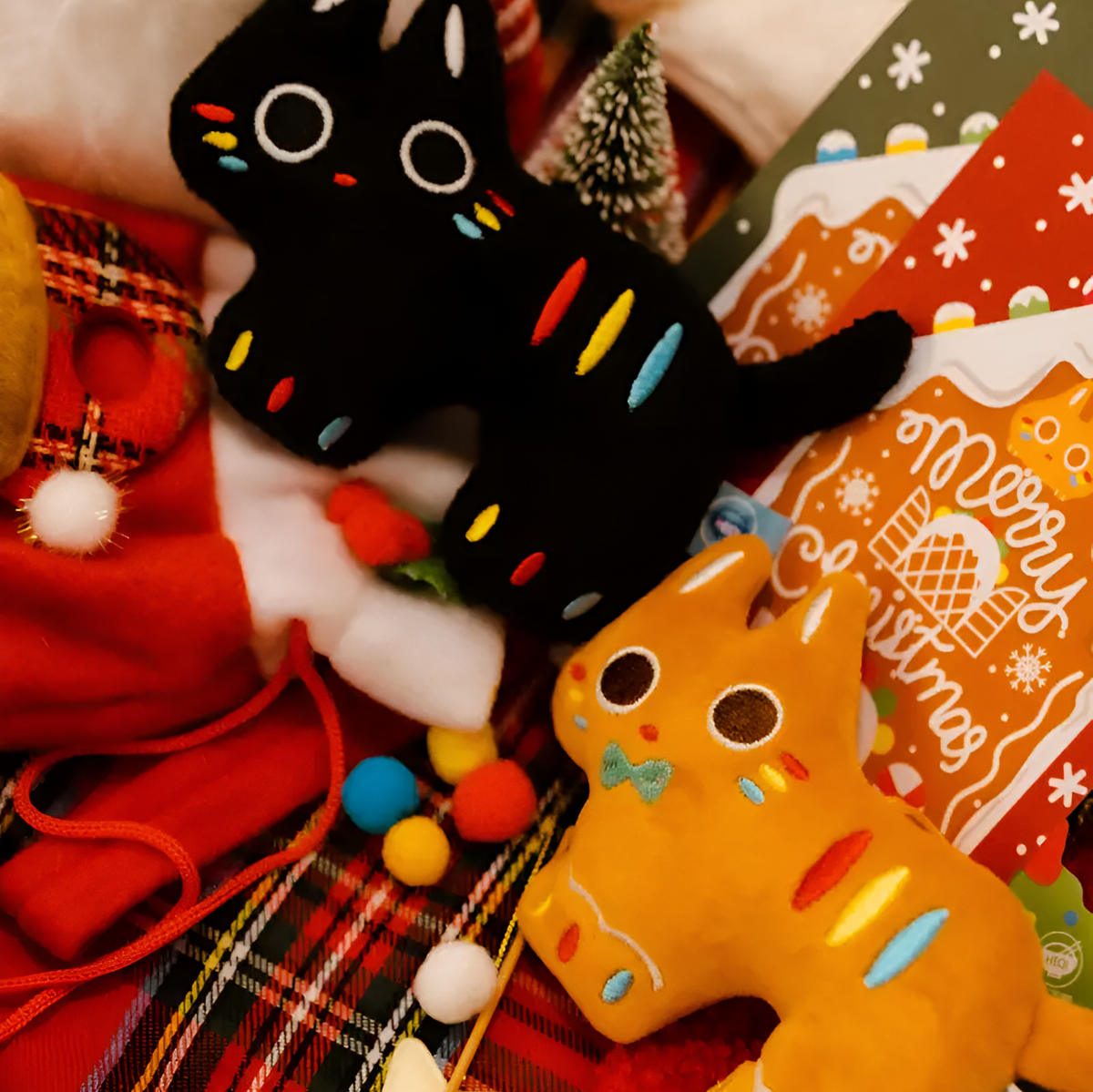 Handmade Lucky Orange Cat Pendant