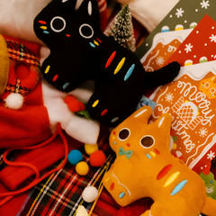 Handmade Lucky Orange Cat Pendant