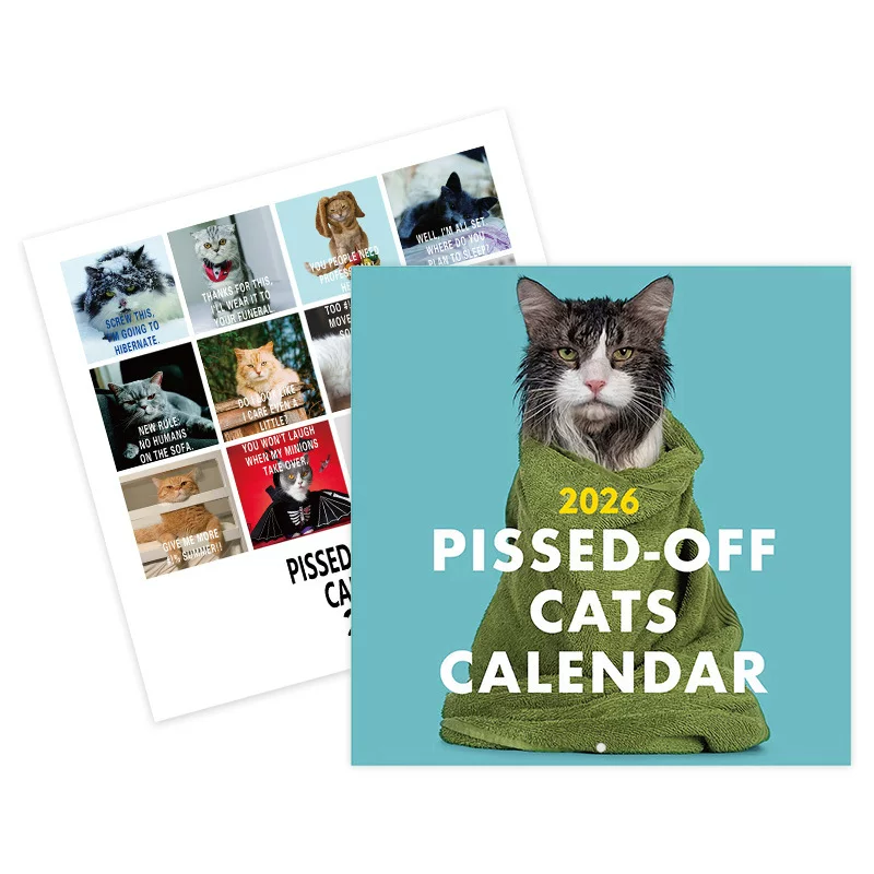 2026 Pissed-Off Cats Wall Calendar