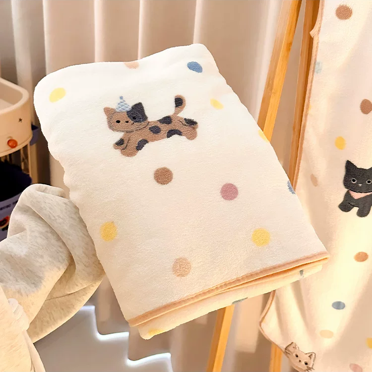 Cat Coral Fleece Blanket