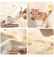 Cat Coral Fleece Blanket