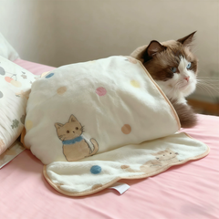 Cat Coral Fleece Blanket