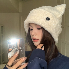 Fluffy Kitty Ear Winter Beanie