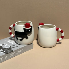 Festivity Black Cat Christmas Mug
