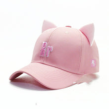 Load image into Gallery viewer, K-Pop Embroidered Cat Ears Cap
