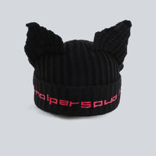 Load image into Gallery viewer, Hip-hop Knitted Cat Ears Beannie
