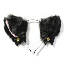 Load image into Gallery viewer, Handmade Cat Ears Headband &amp; Collar Set
