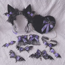 Load and play video in Gallery viewer, Gothic Diablo Fur Ears &amp; Accessories
