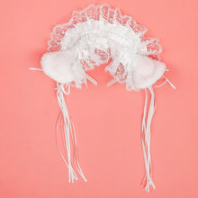 Load image into Gallery viewer, Handmade Cat Ears Headband &amp; Collar Set
