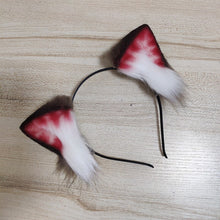 Load image into Gallery viewer, Rosy Cat Ears Headband
