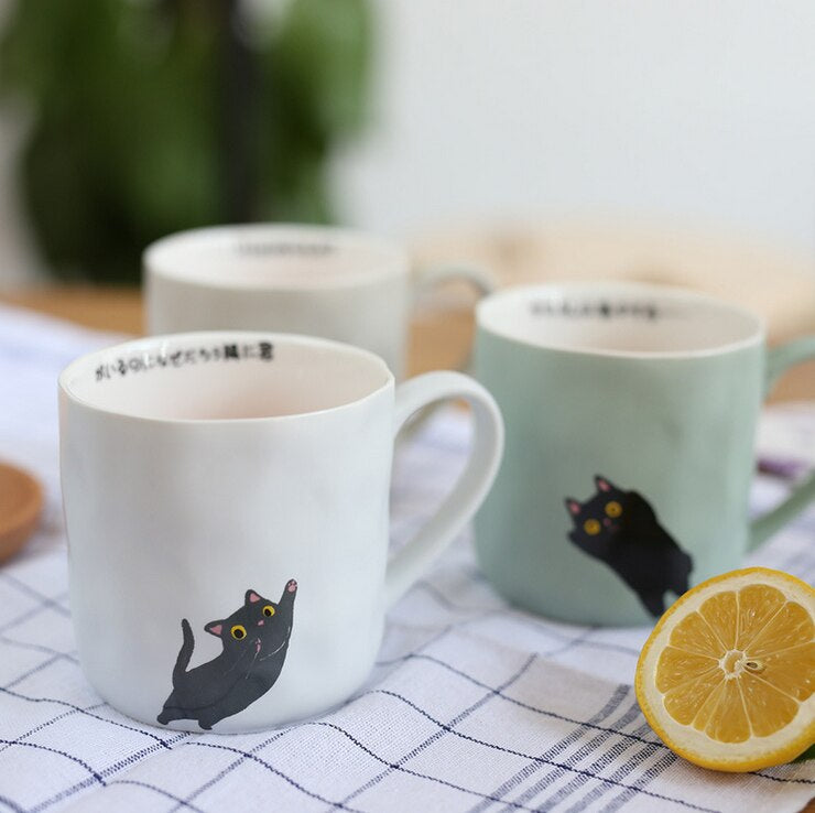 Kawaii Kitty Mug With Tea Spoon
