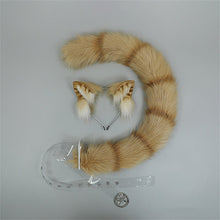 Load image into Gallery viewer, Handmade Tabby Cat Ears and Tail Set
