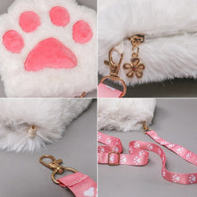 Load image into Gallery viewer, Plush Cat Paw Sling Bag
