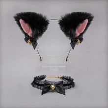 Load image into Gallery viewer, FREE - Handmade Kitten Ears Headband &amp; Choker Set
