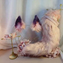 Load and play video in Gallery viewer, Pink Maine Coon Ears Set [Ears, Tail, Choker]
