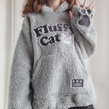 Load and play video in Gallery viewer, Fluffy Cat Hoodie [With Front Pocket]
