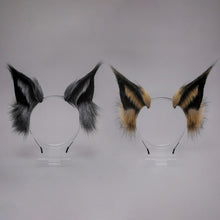Load image into Gallery viewer, Furry Bobcat Ears Headband
