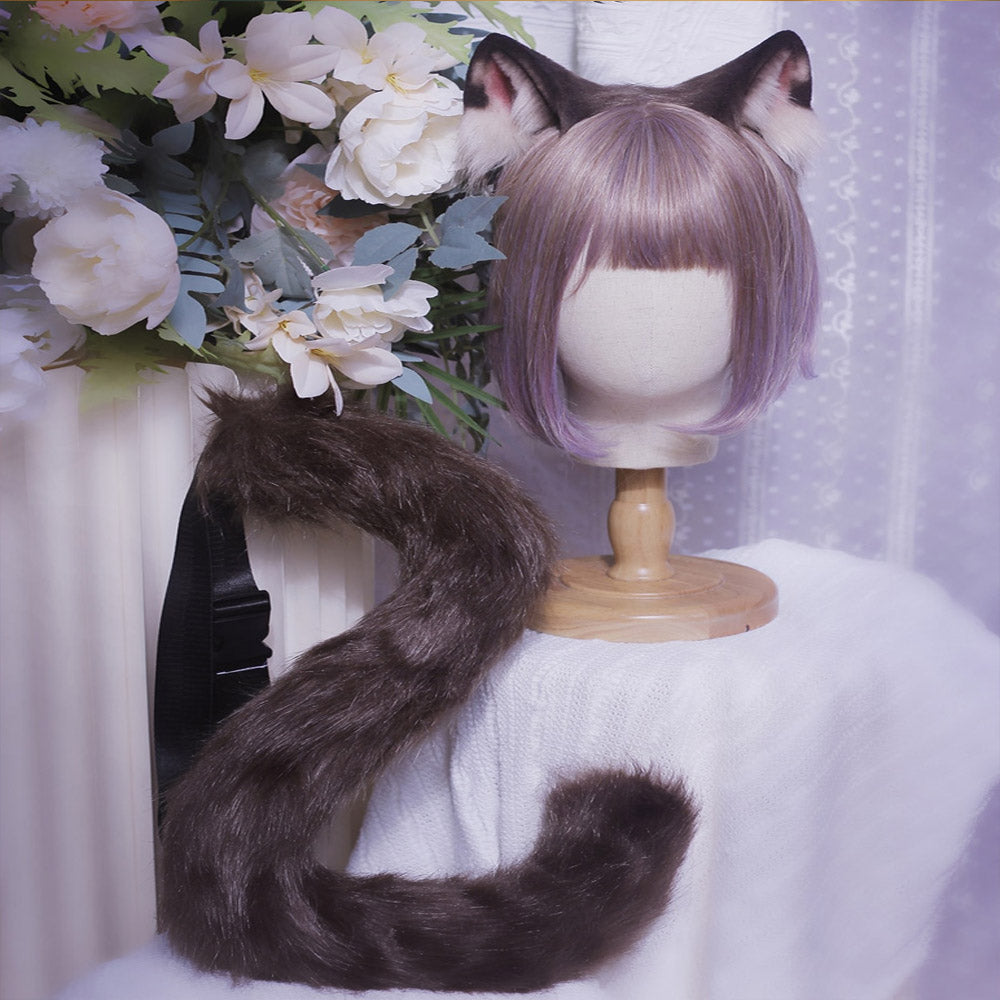 Siamese Cat Ears and Tail Set