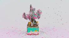 Load and play video in Gallery viewer, Cherry Blossom Cat Wooden Puzzle Music Box Kit (148pcs)
