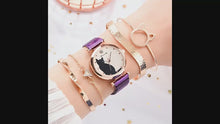 Load and play video in Gallery viewer, Elegant Kitty Analogue Watch Set
