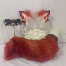 Load and play video in Gallery viewer, Crimson Red Fur Ears &amp; Tail Set
