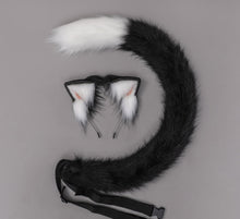 Load image into Gallery viewer, Rem and Ram Cat Ears, Tails and Anklet Set

