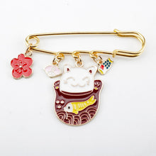 Load image into Gallery viewer, Cute Cats Brooch &amp; Clothes Pin
